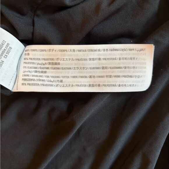 Abercrombie & Fitch Convertible Strappy Cutout Mini Dress Womens Large Black NEW - Picture 12 of 14